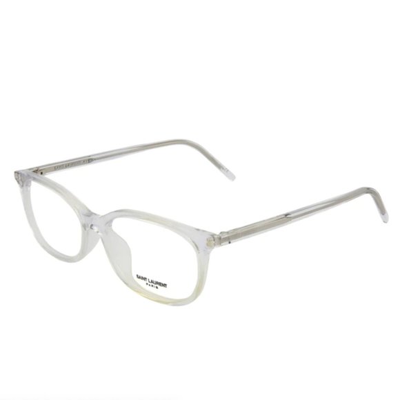 Saint Laurent White Transparent Square Eyeglasses! - Picture 1 of 4